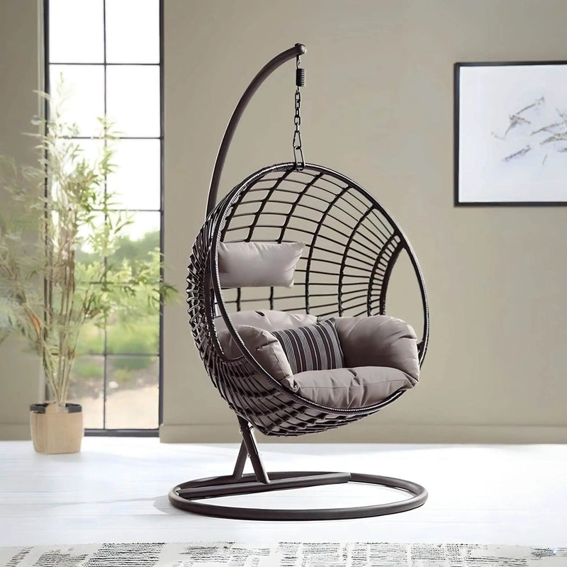 تسوق الأن من هومكس  مرجيحة حديد وراتان 115*70*200 سم - FAD1 بأفضل سعر وأفضل جودة