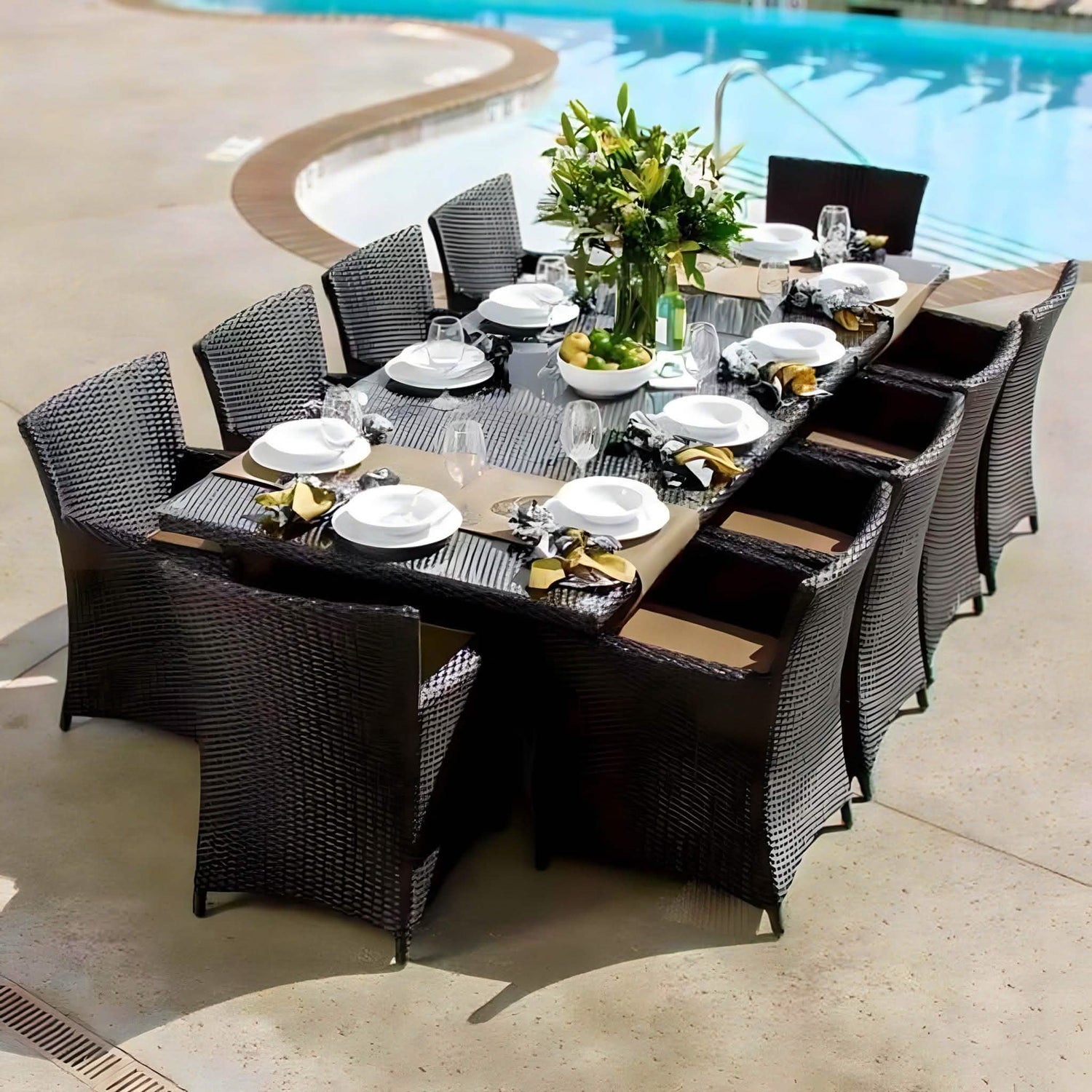 تسوق الأن من هومكس  سفرة خارجية حديد وراتان - FAD36 بأفضل سعر وأفضل جودة