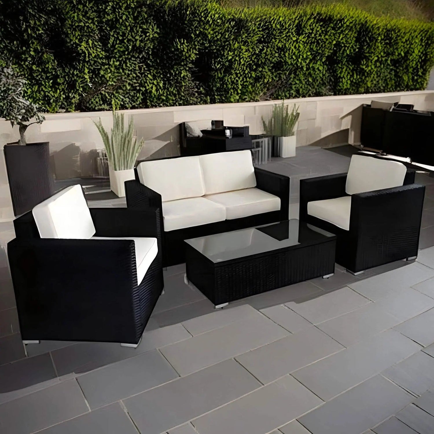 تسوق الأن من هومكس  طقم خارجي حديد وراتان - FAD41 بأفضل سعر وأفضل جودة