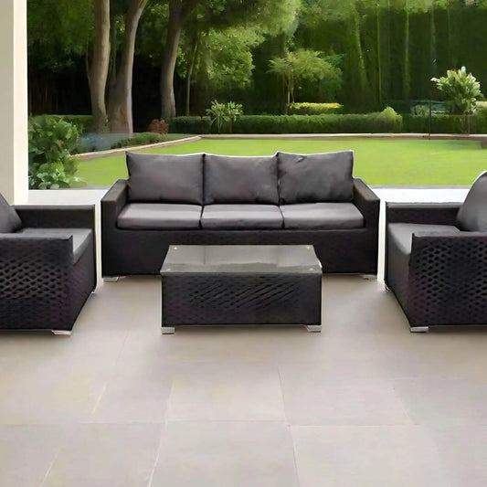 تسوق الأن من هومكس  طقم خارجي حديد وراتان - FAD44 بأفضل سعر وأفضل جودة