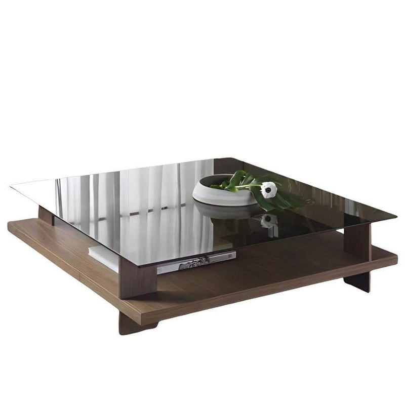 ترابيزة قهوة خشب ام دي اف و زجاج - BAL158 El Batal Furniture