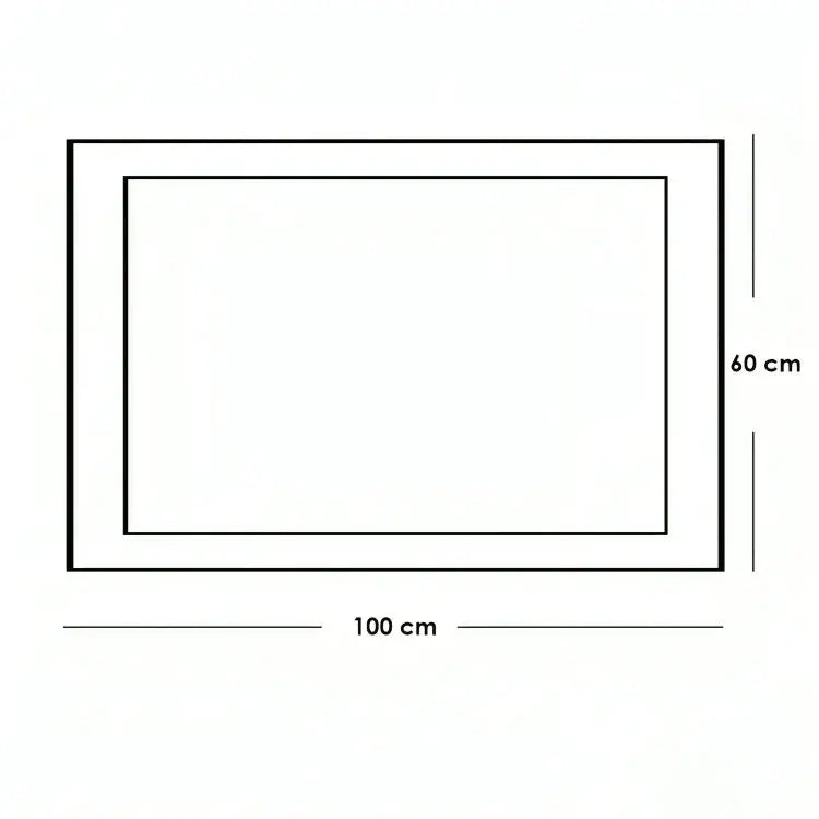 مرايا خشب موسكي 100*60 سم - ROD45 - Homix