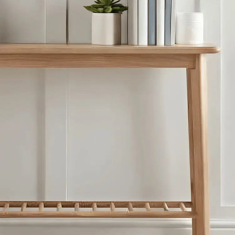 كونسول خشب سويد طبيعي 110*29*90 سم - ROD219 - Homix