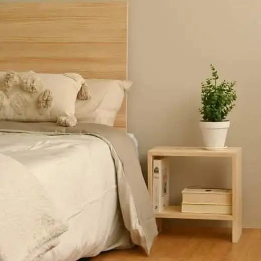 كومود خشب سويد طبيعي 45*29*50 سم - ROD244 - Homix