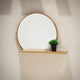 مرايا دائرية برف خشب موسكي 60*12*60 سم - ROD48 - Homix