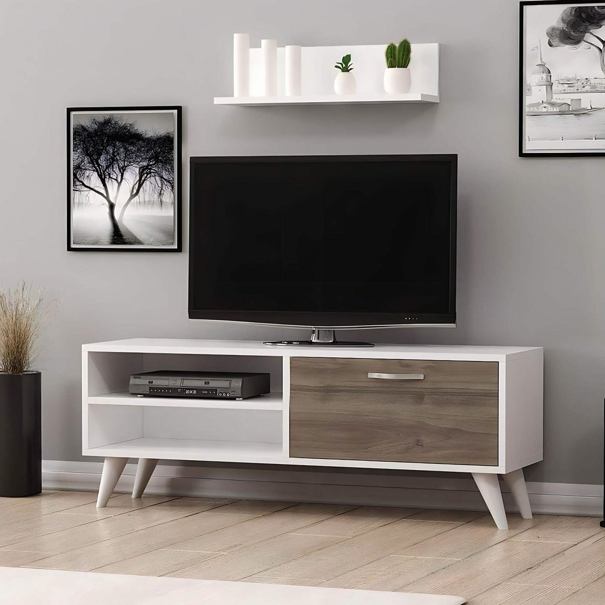 ترابيزة تليفزيون ام دي اف 120*35*45 سم - BAL90 - Homix