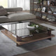 ترابيزة قهوة خشب ام دي اف و زجاج - BAL158 El Batal Furniture